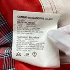 COMME des GARCONS HOMME コムデギャルソン オム / チェックライナー マウンテンパーカー レッド SIZE：XS