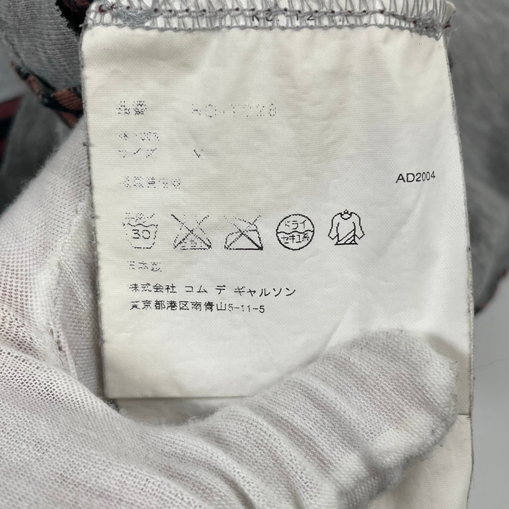 COMME des GARCONS HOMME / 05SSイレギュラーシームデザインTEE AD2004 SIZE:M