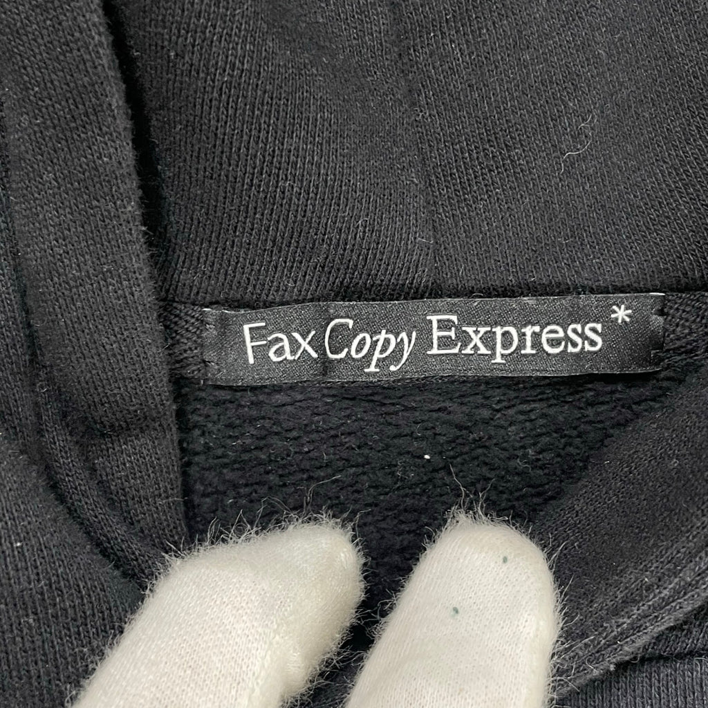 Fax Copy Express / クロップドスウェットフーディー ブラック SIZE:L
