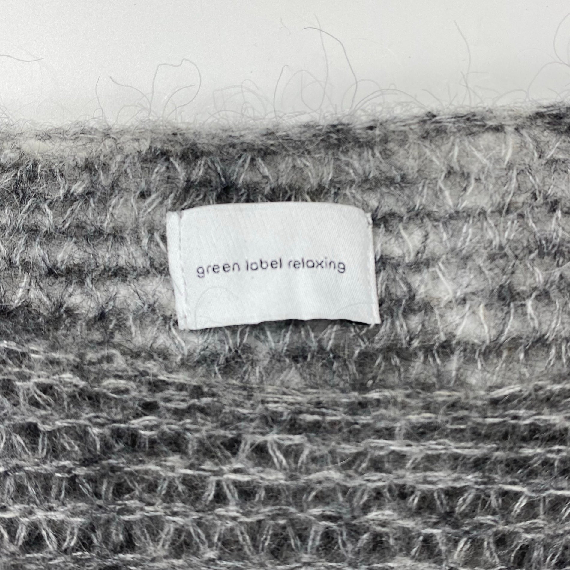 green label relaxing グリーンレーベルリラクシング / シアー モヘヤミックス プルオーバー ニット 参考定価：9,000+tax SIZE:FREE