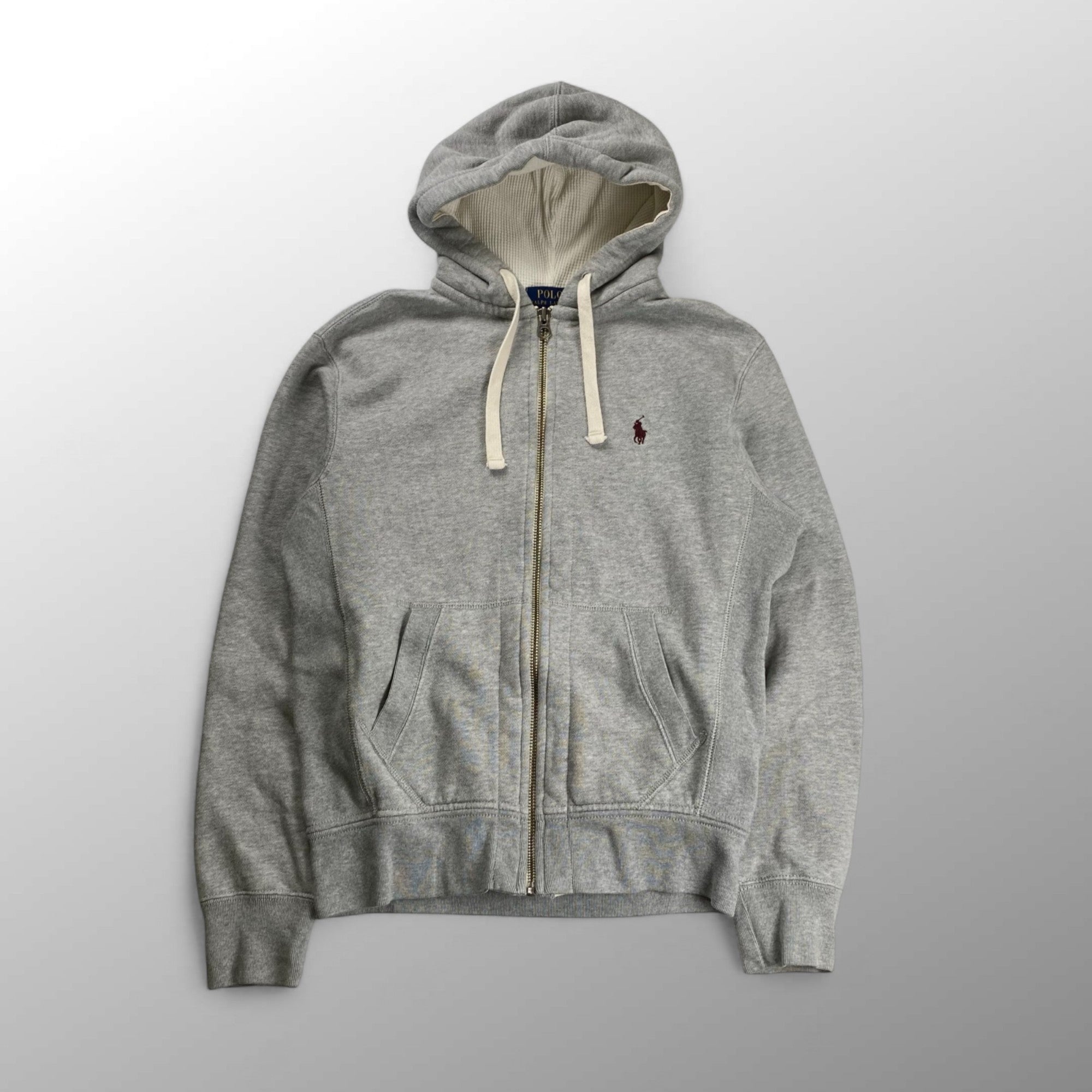 POLO RALPH LAUREN ポロラルフローレン / ジップアップパーカー フードサーマル ポニー刺繍 SIZE：S