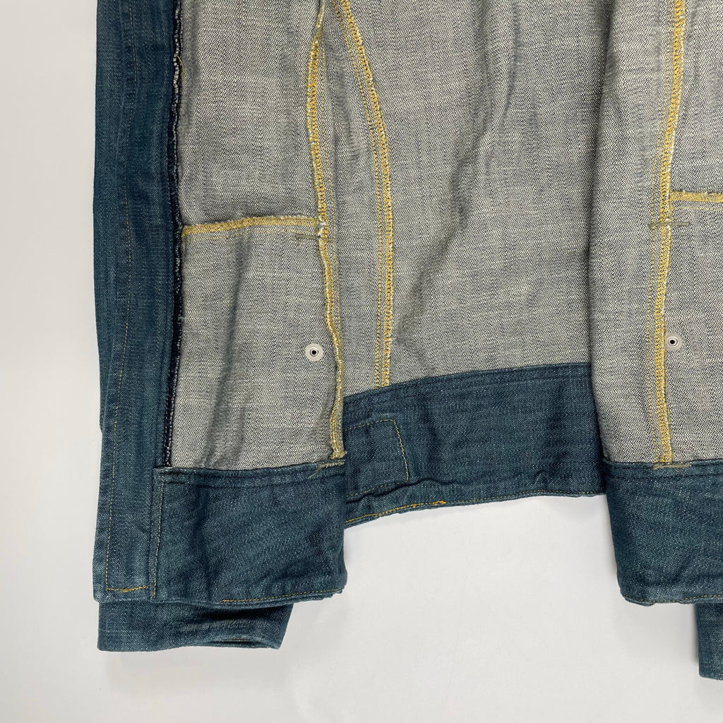 DIESEL ディーゼル / 00s ギミックジップデニムジャケット ライダース ベスト SIZE：S