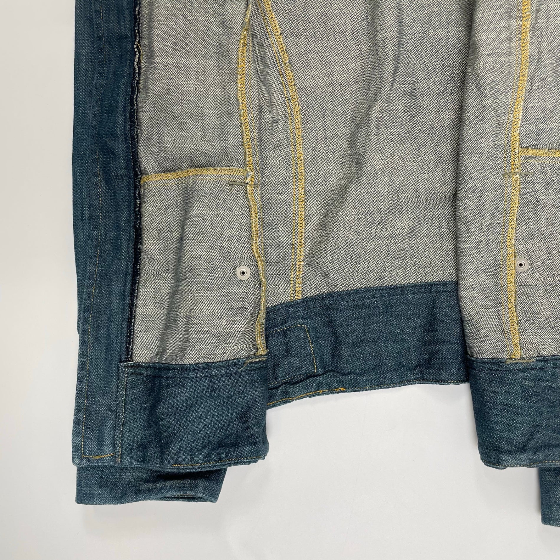 DIESEL ディーゼル / 00s ギミックジップデニムジャケット ライダース ベスト SIZE：S