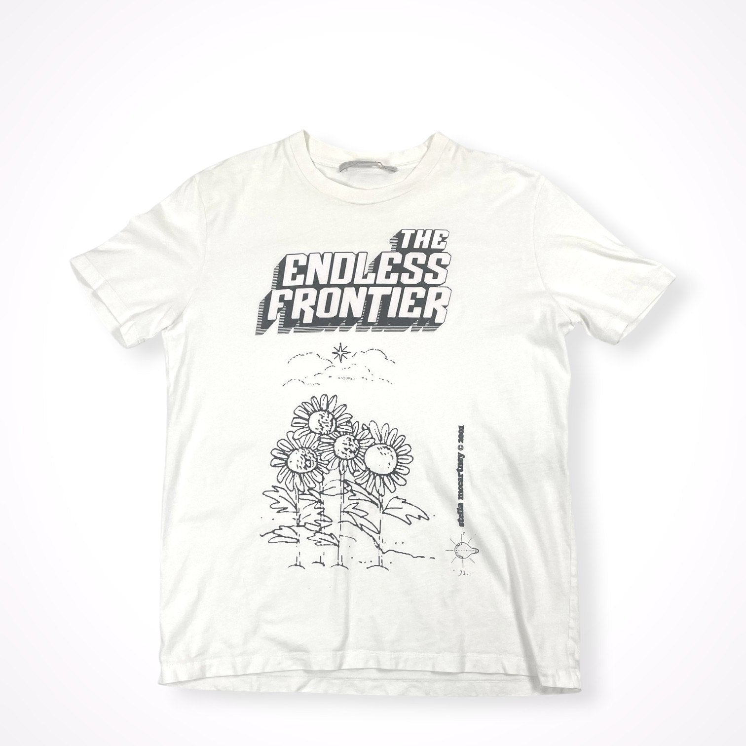 STELLA McCARTNEY ステラマッカートニー / THE ENDLESS FRONTIER プリントTEE 参考定価：50,000程度 SIZE:34