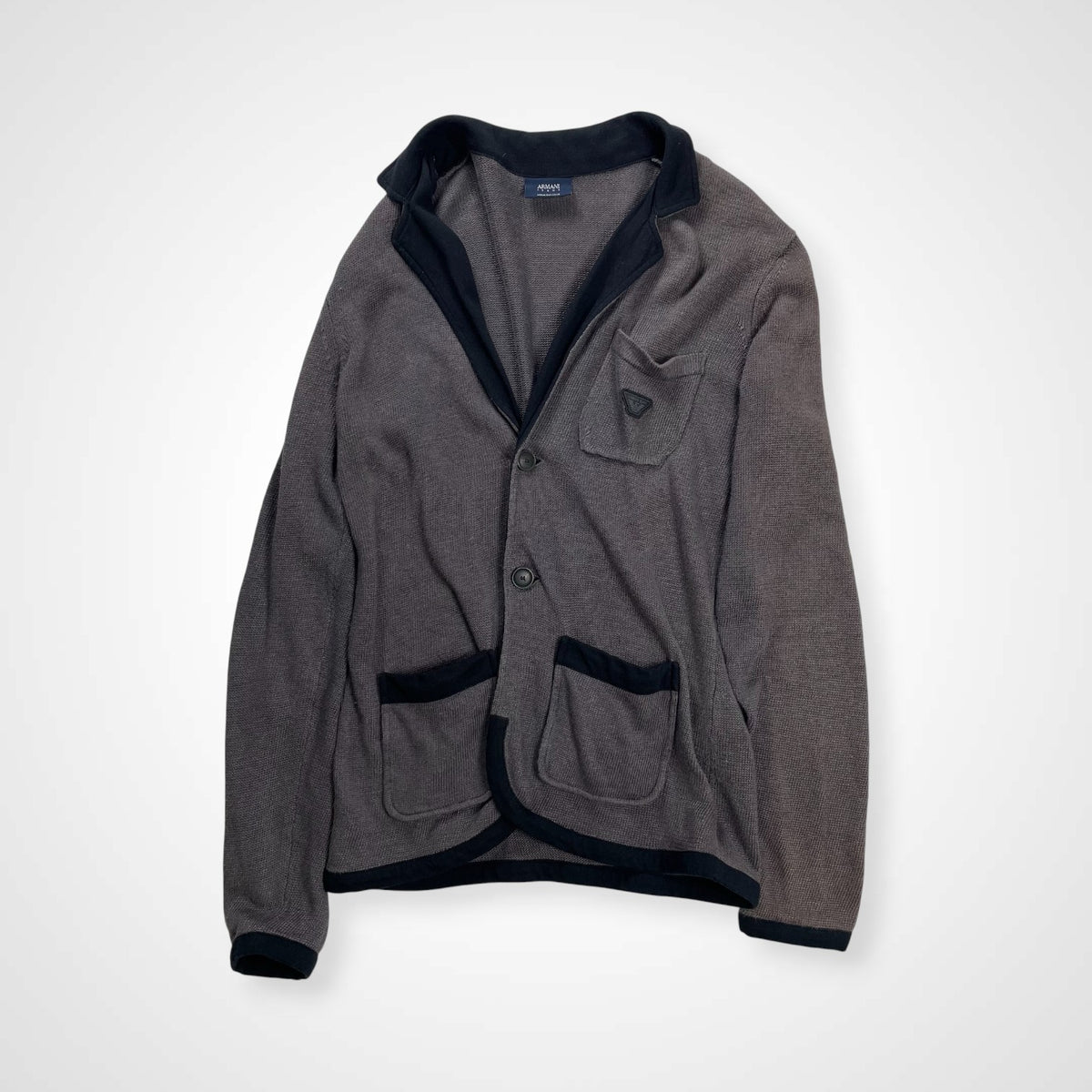 ARMANI JEANS アルマーニジーンズ / リネンニットジャケット サンフェード SIZE:S