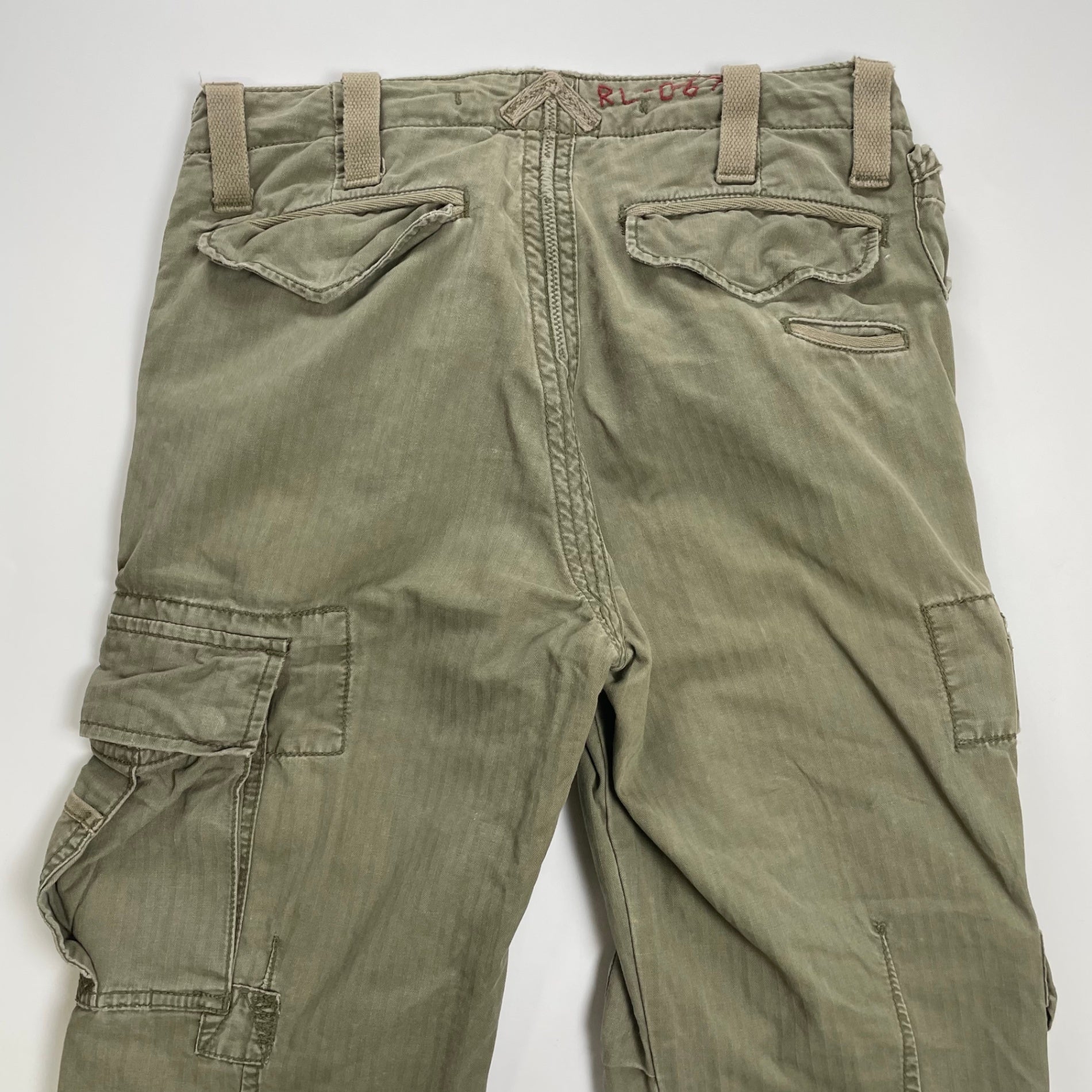 Polo by Ralph Lauren ポロ バイ ラルフローレン / ヘリンボーン パラシュートパンツ タクティカル Y2K SIZE:W30 L30