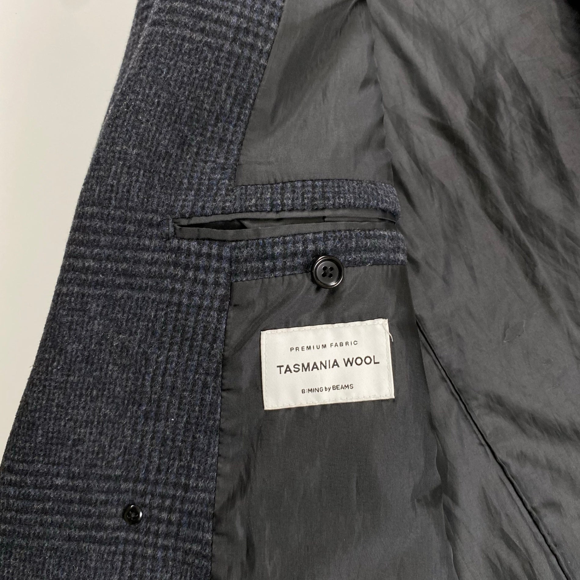 B:MING by BEAMS ビーミング バイ ビームス / タスマニアチェスターコート グレー 参考定価：26,000+tax SIZE:M