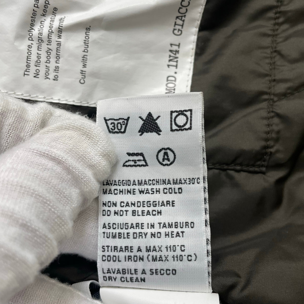 ASPESI / インサレーションジャケット 参考定価：100,000程度 SIZE：M