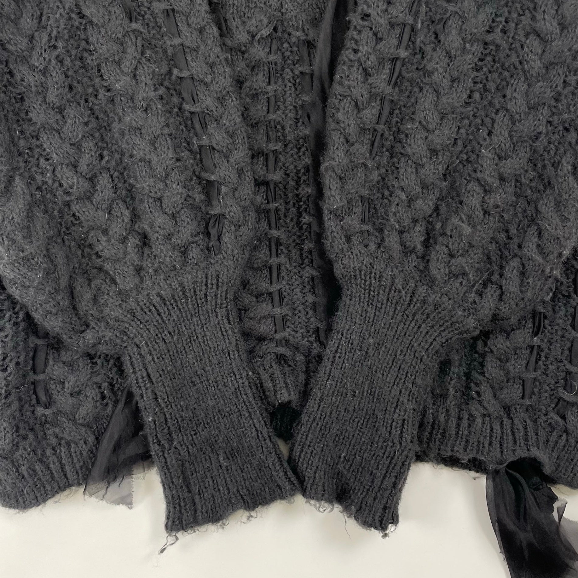 J1U by LA BELLE ETUDE / 25AW リボンステッチニット SIZE:FREE