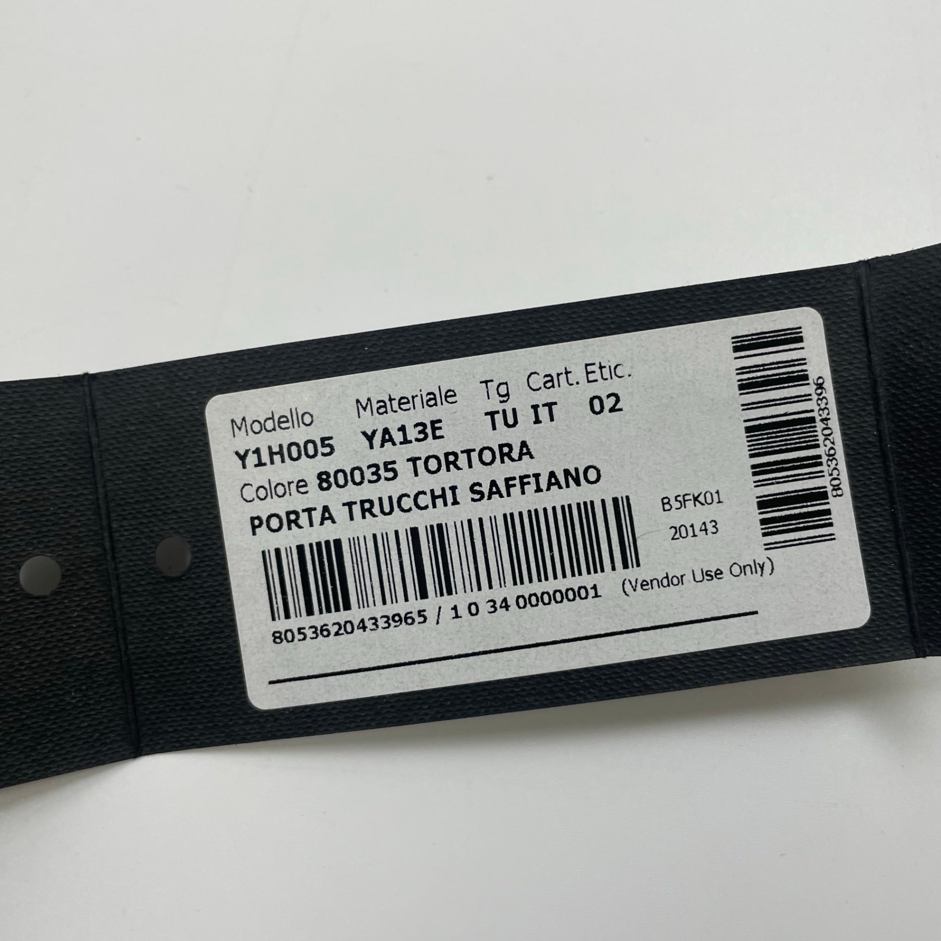 GIORGIO ARMANI ジョルジオ アルマーニ / PORTA TRUCCHI SAFFIANO トラベルポーチ タグ付 参考定価：120,000程度