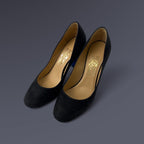 SALVATORE FERRAGAMO サルバトーレ フェラガモ / ヌバック ヒール パンプス SIZE:6 1/2（24cm程度）