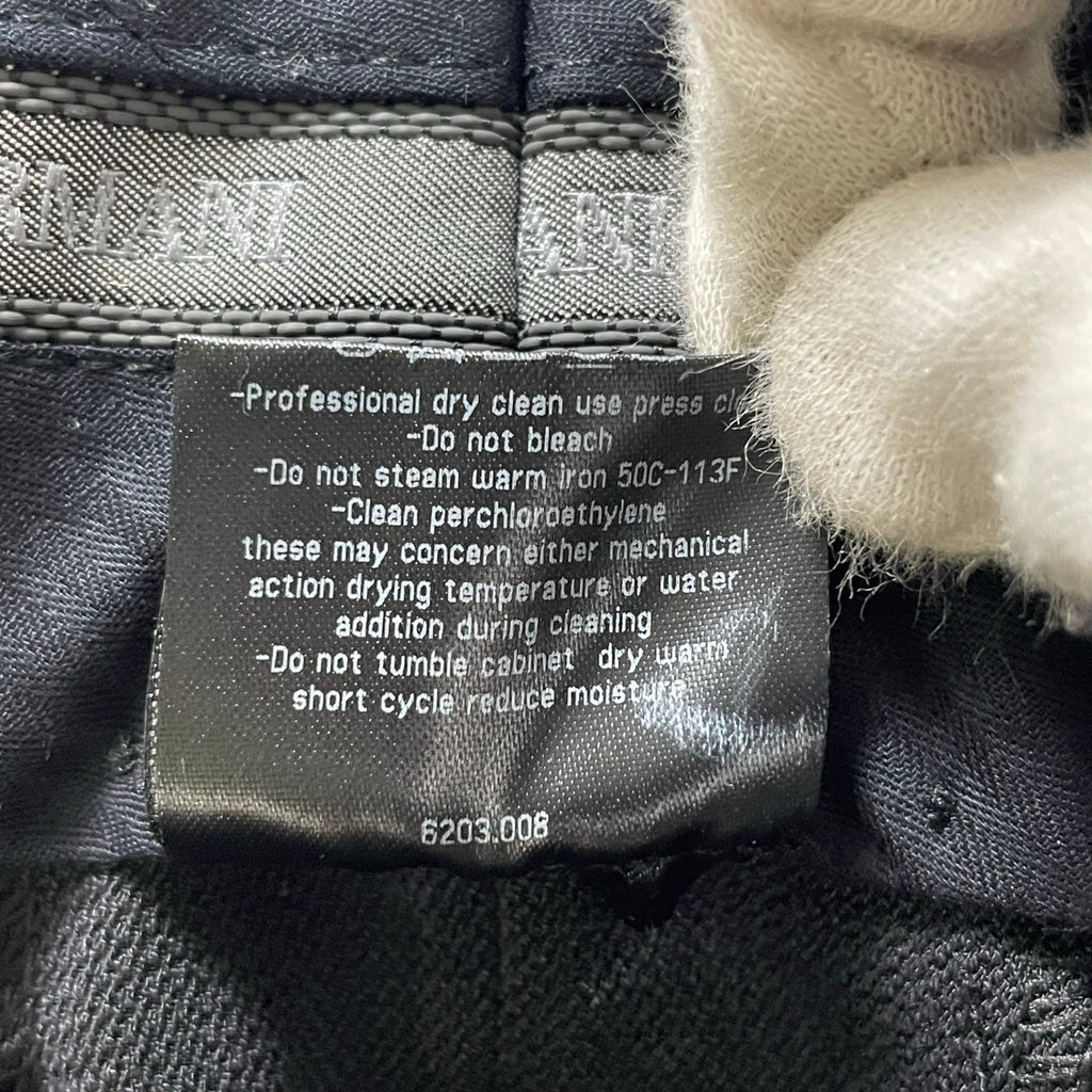 GIORGIO ARMANI ジョルジオ アルマーニ / キュプラMIXスラックス 黒タグ BORGO21製 未使用 SIZE:46