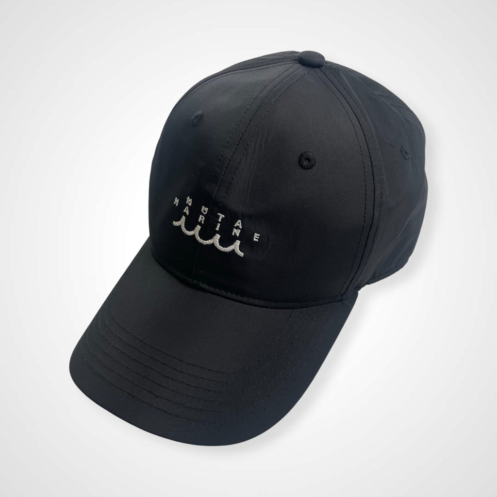 MUTA MARINE ムータ マリン / 刺繍ロゴキャップ ポイントロゴ ホワイト×ブラック 美品