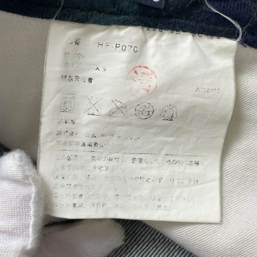 COMME des GARCONS HOMME / 11SS ブラックウォッチ切替デニムパンツ SIZE:XS