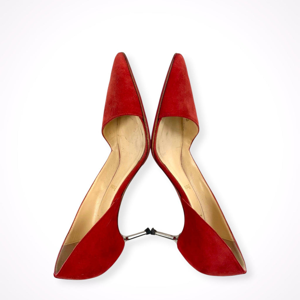 Christian Louboutin / メタルヒールスウェードパンプス 箱付 参考定価：120,000程度 SIZE:36