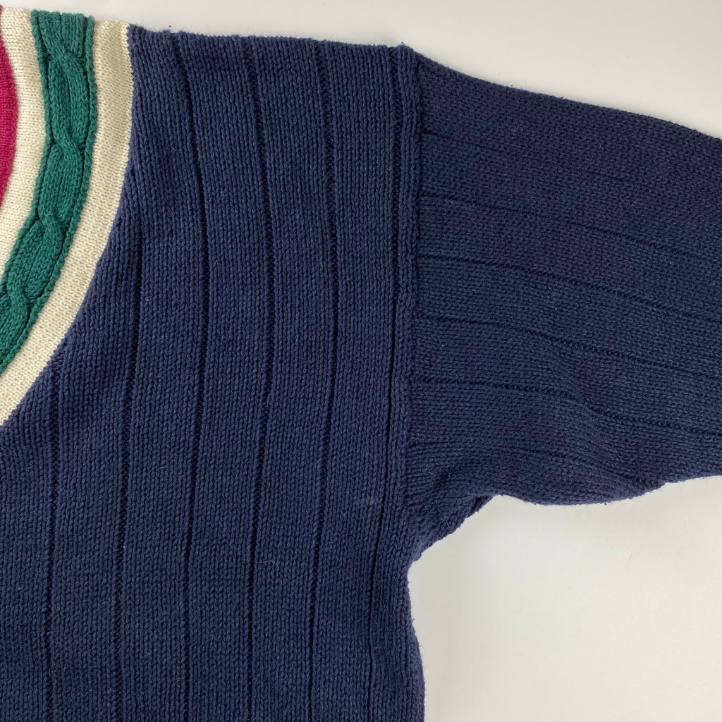 古着 AMERICAN WEEKEND アメリカン ウィークエンド / チルデン 3D ニット コットンリネン SIZE:XL