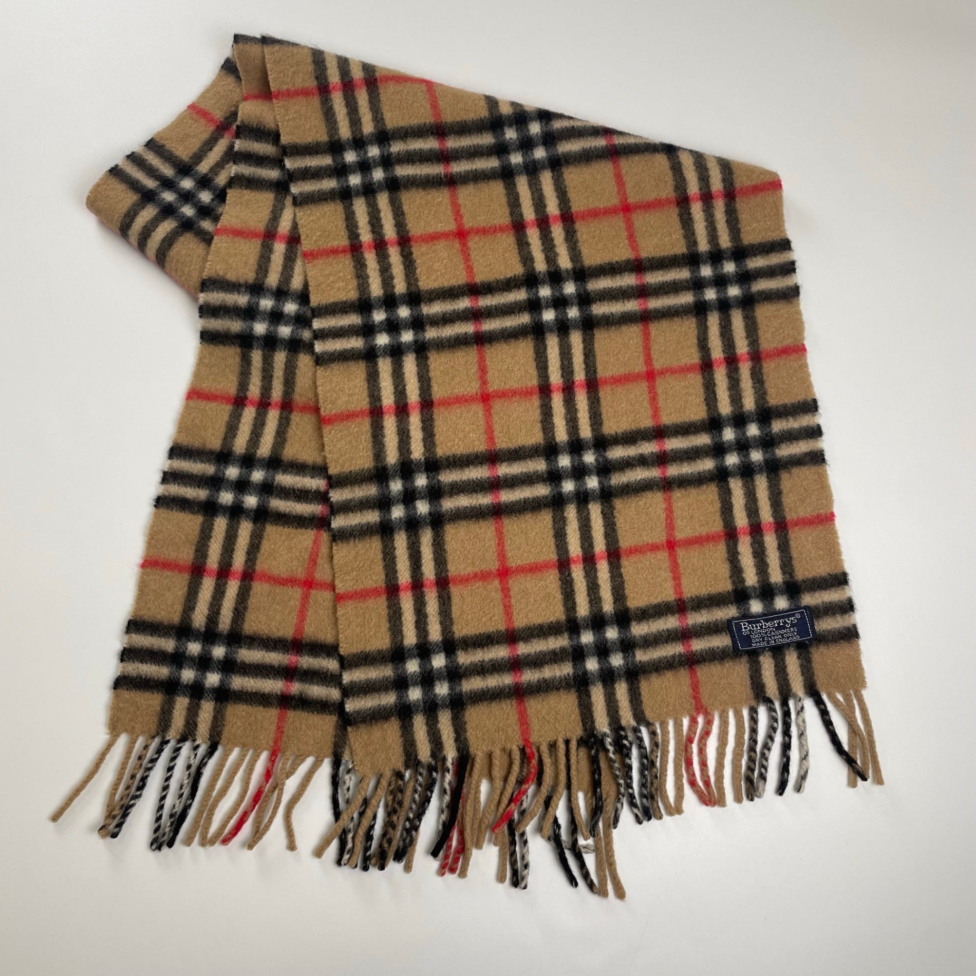 Burberry's バーバリーズ / カシミヤ100％ 英国製 ノヴァチェック マフラー