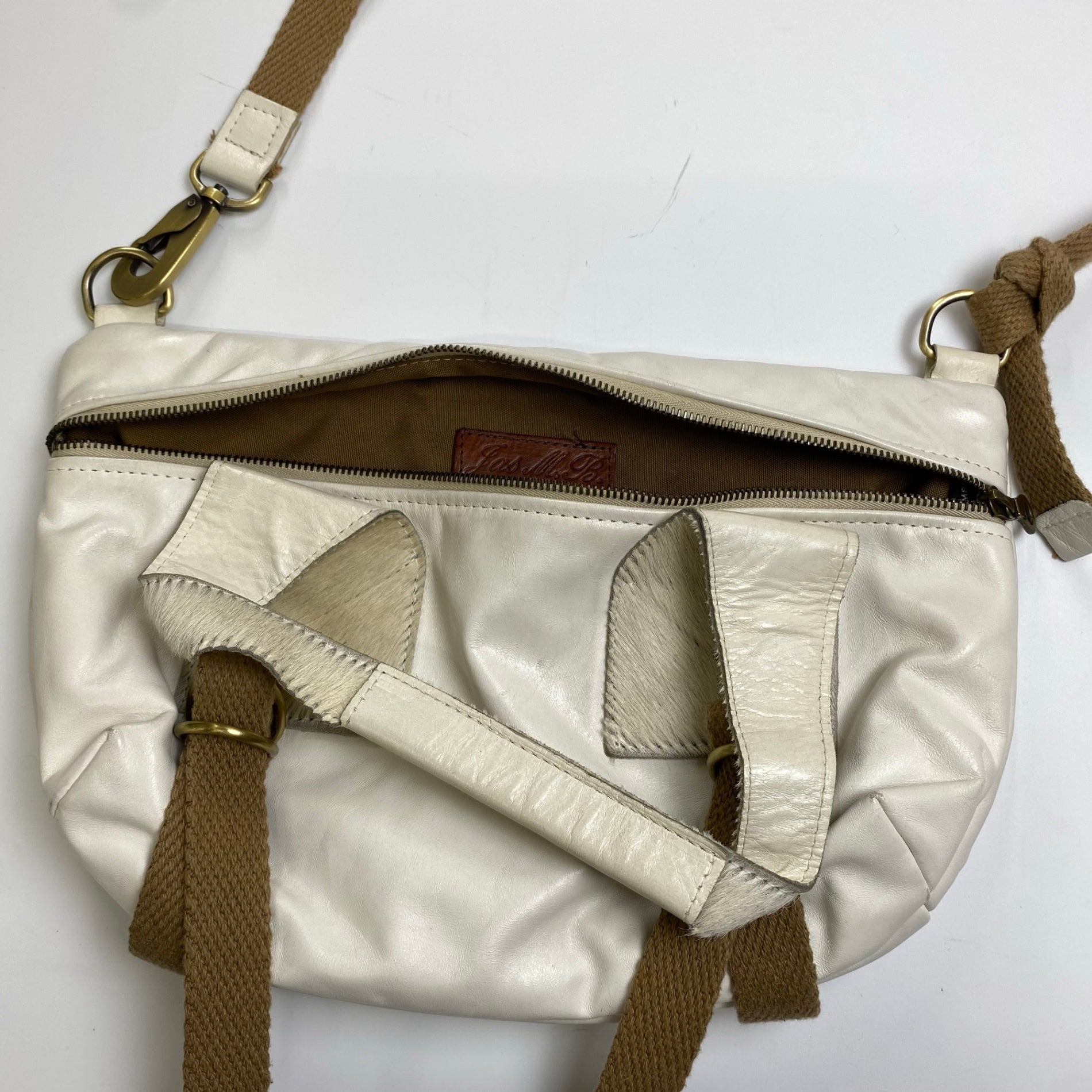 JAS M.B LONDON ジャスエムビー / レザー ハラコ ショルダーバッグ ハンドメイド 英国製