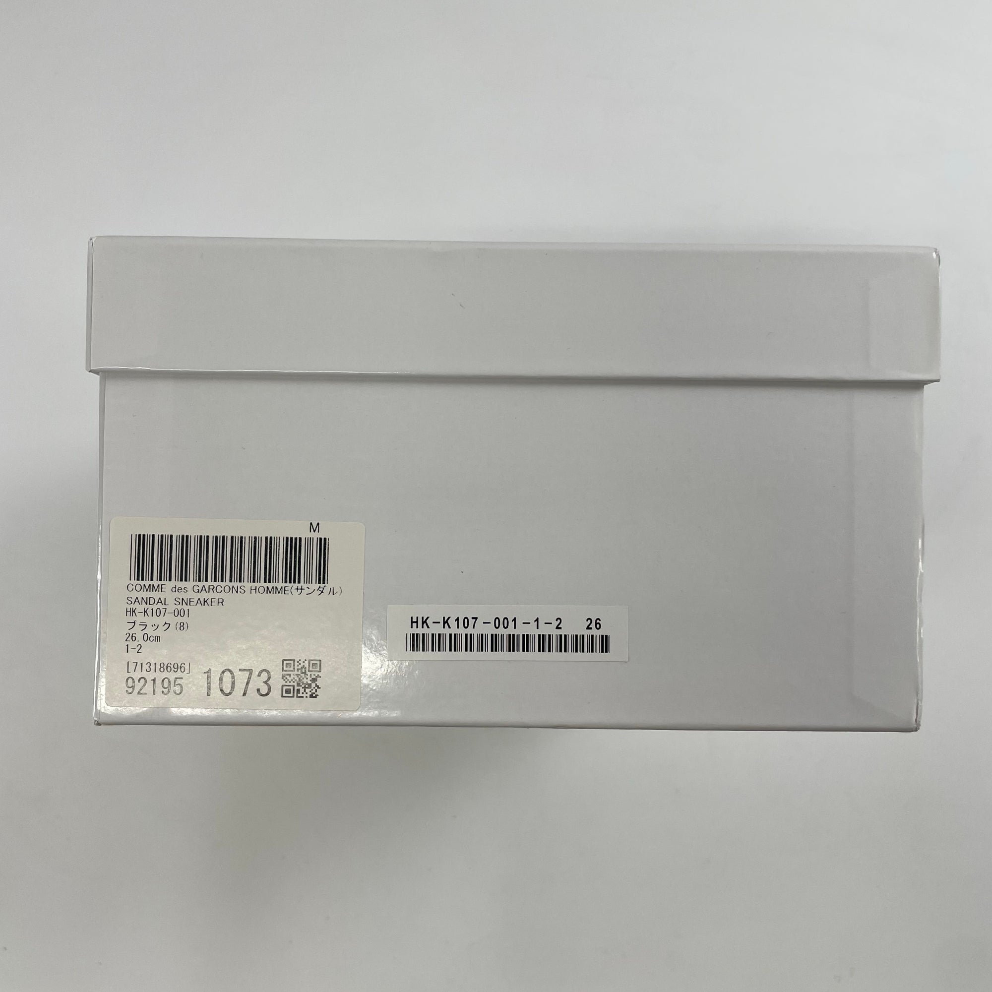 COMME des GARCONS HOMME / SANDAL SNEAKER 箱・布袋付 HK-K107-001 SIZE：26cm