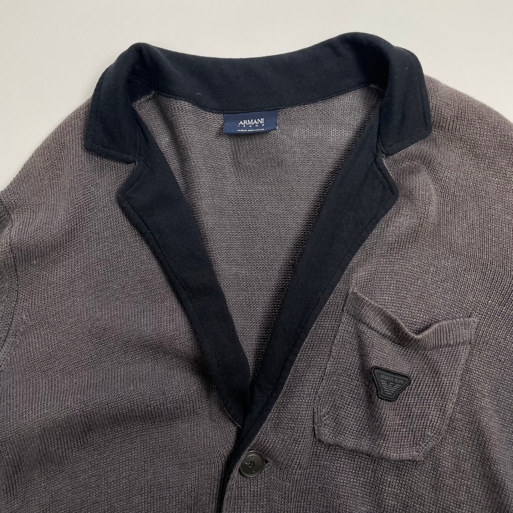ARMANI JEANS アルマーニジーンズ / リネンニットジャケット サンフェード SIZE:S