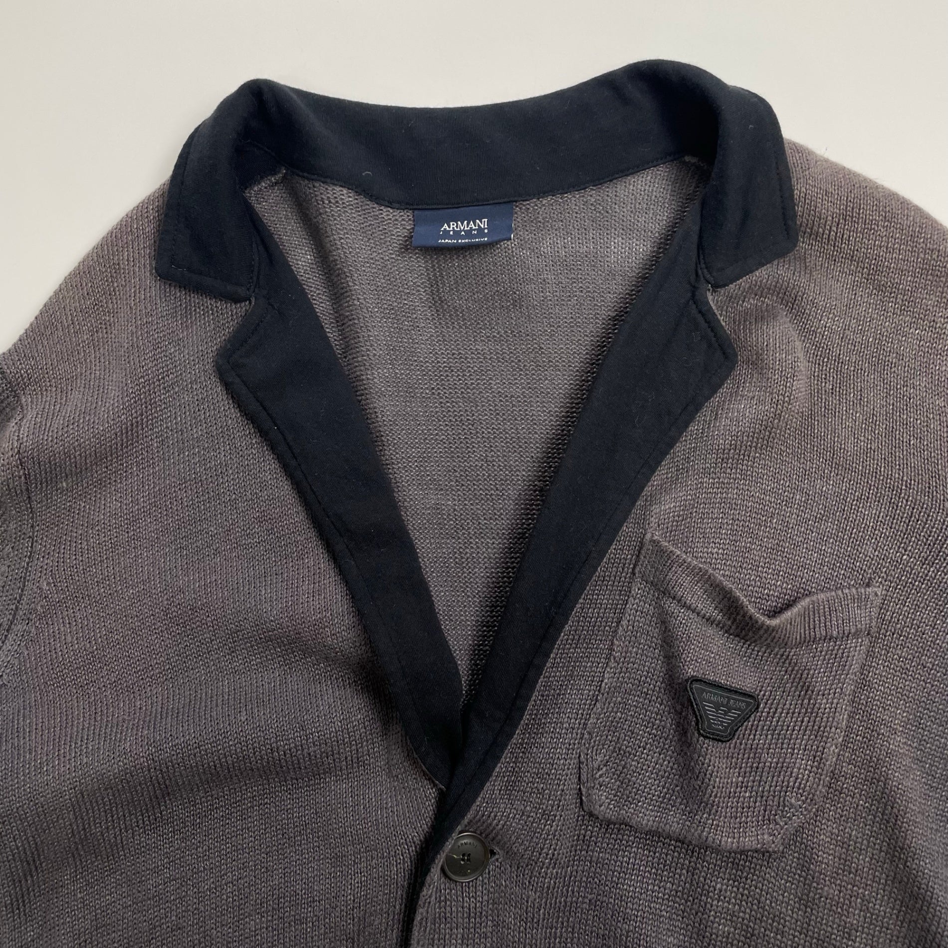 ARMANI JEANS アルマーニジーンズ / リネンニットジャケット サンフェード SIZE:S