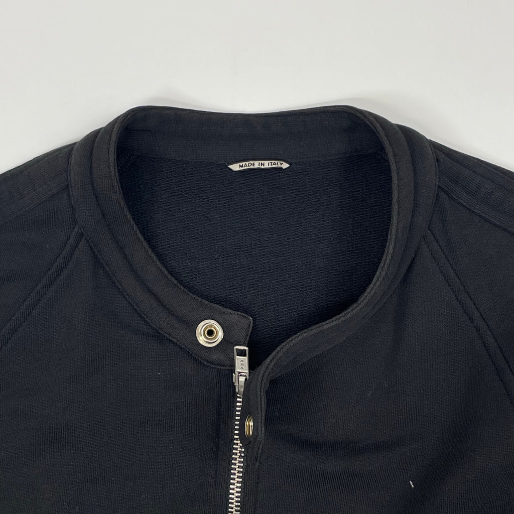 GREY DANIELE ALESSANDRINI / スウェット生地ライダースブルゾン 参考定価：60,000程度 SIZE:L程度