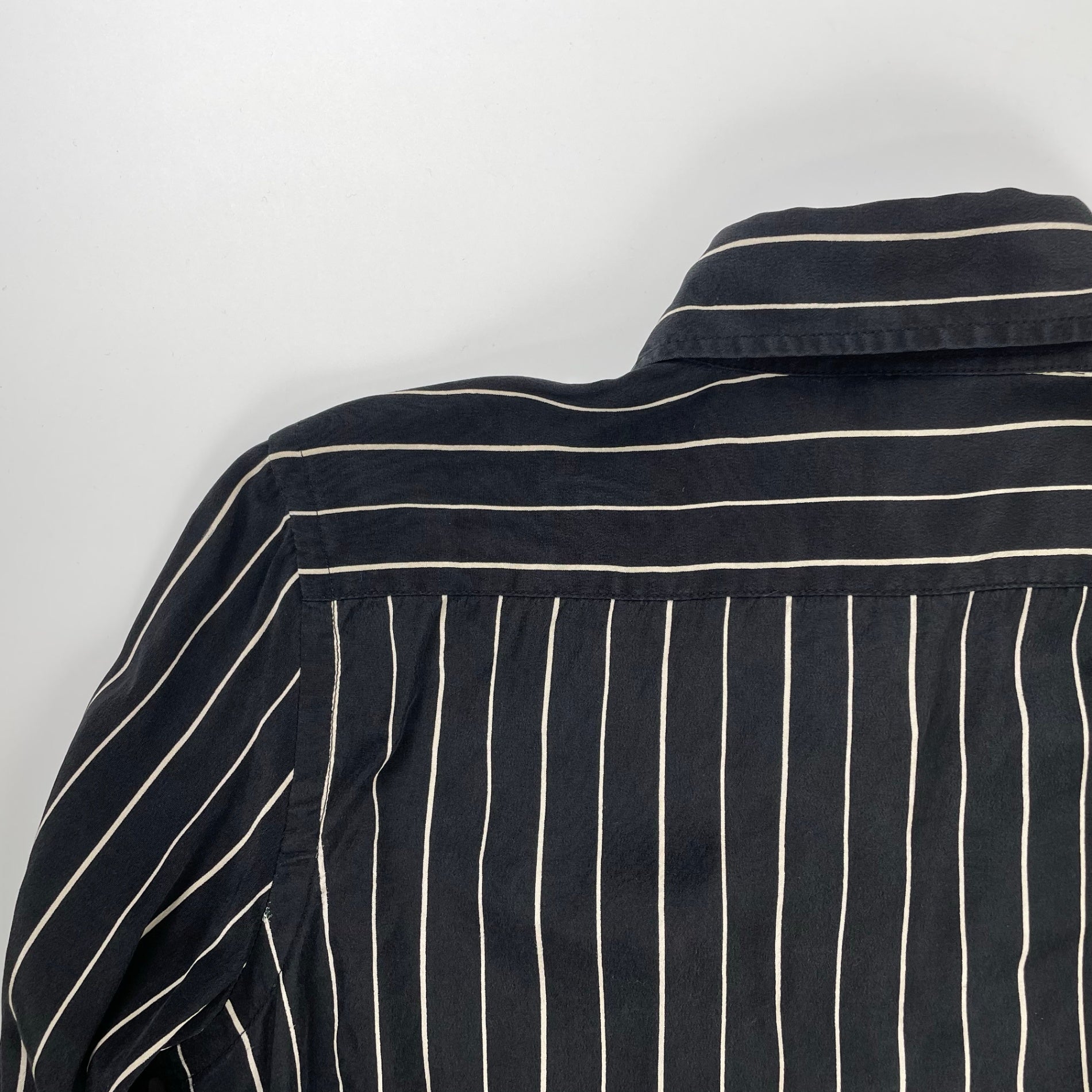 LAUREN RALPH LAUREN ローレン ラルフローレン / シルクストライプシャツ SIZE：6