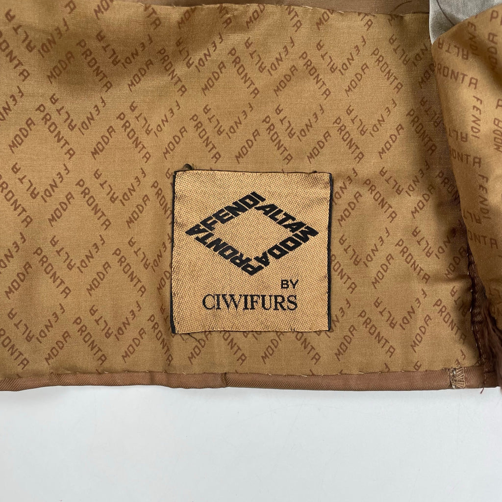 FENDI alta moda pronta / 70s ヴィンテージファーコート カール・ラガーフェルド期 CIWIFURS 参考定価：1,000,000程度 SIZE：L程度