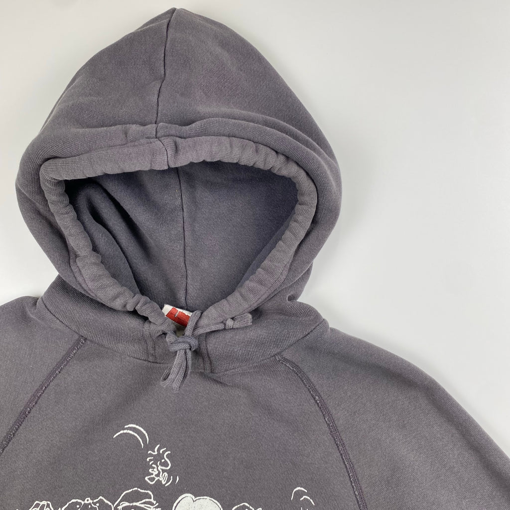 90s VINTAGE PEANUTS ピーナッツ / フェード感 両面プリント  プルオーバーパーカー SIZE：S