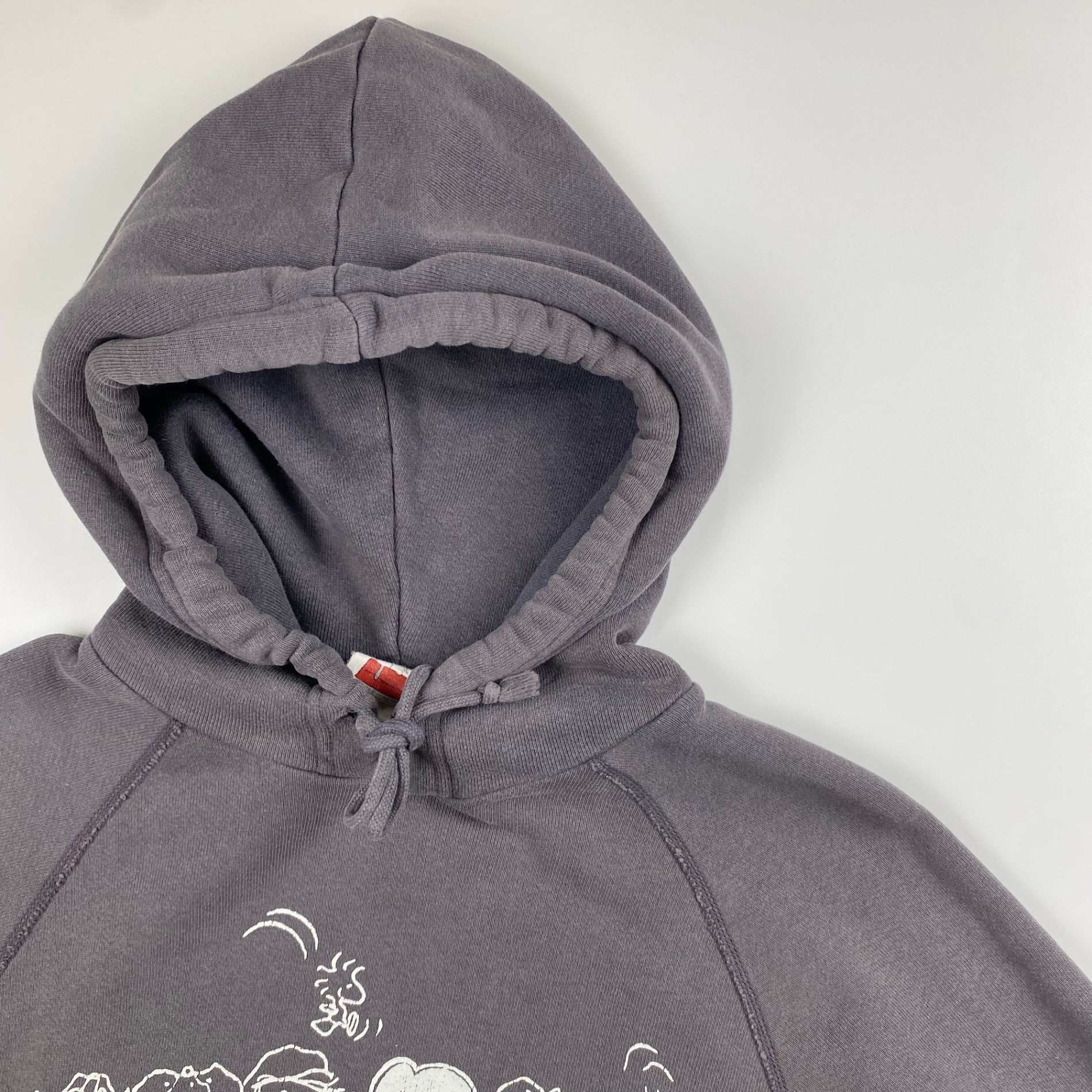 90s VINTAGE PEANUTS ピーナッツ / フェード感 両面プリント  プルオーバーパーカー SIZE：S