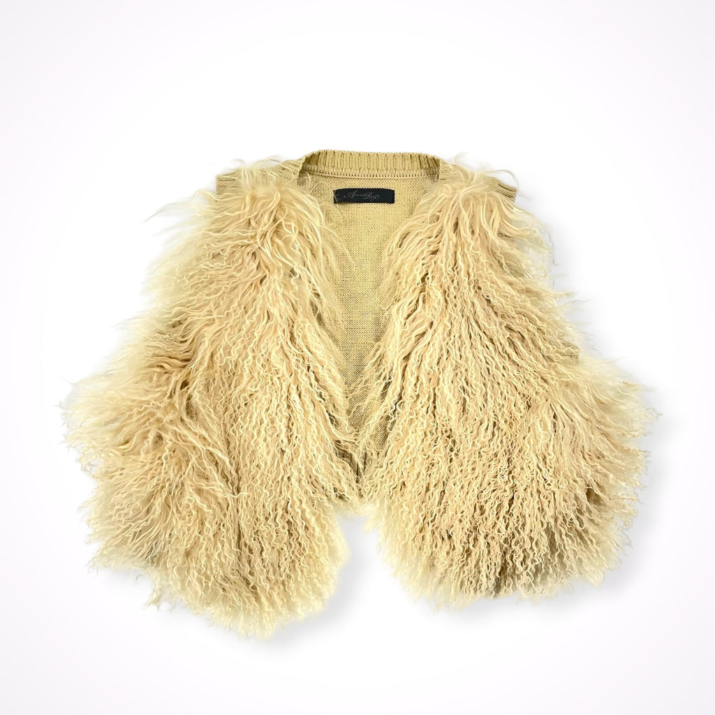 American Rag Cie / チベットラムファーベスト SIZE:M程度