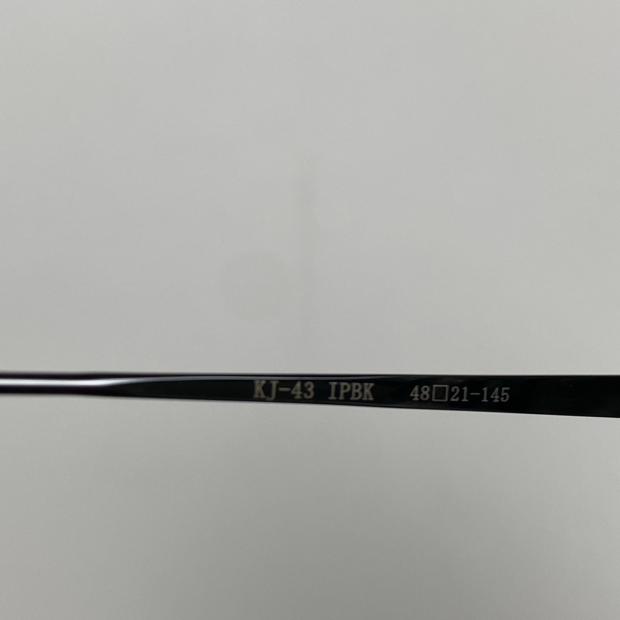 金子眼鏡 【JAPANシリーズ】 / ハイブリッジボストン KJ-43 JPBK 参考定価：42,000+tax