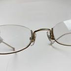 【極美品】 金子眼鏡 × 井戸多美男 職人シリーズ / サンプラチナ アンダーリム 度なしクリアレンズ T429 BWG 参考定価：52,000+tax