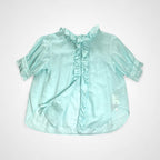BEAMS BOY ビームスボーイ / コットンリネンフリルギャザーブラウス 未使用 参考定価：14,800+tax SIZE:FREE