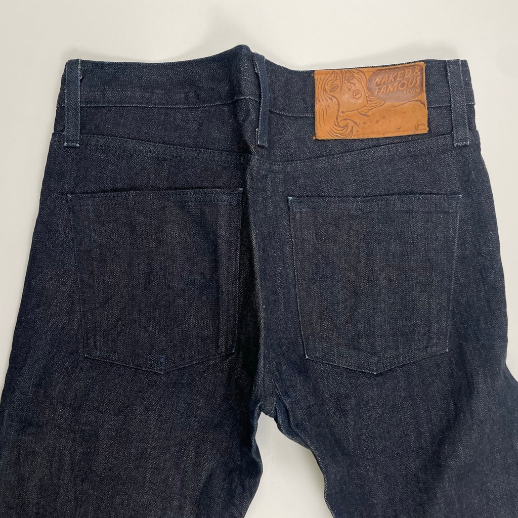 NAKED＆FAMOUS ネイキッド&フェイマス / Indigo Broken Twill Selvedge セルビッジデニムパンツ 参考定価：35,000程度 SIZE:31