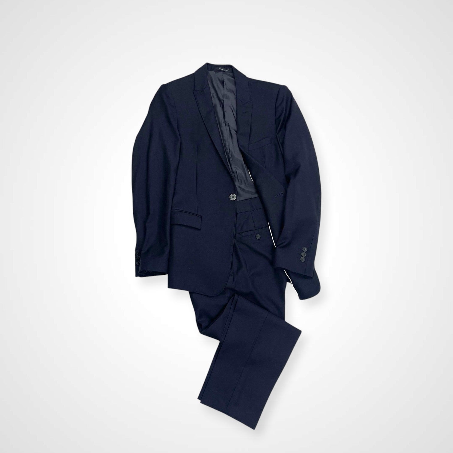 EMPORIO ARMANI エンポリオ アルマーニ / ナローラペル1Bスーツ 参考定価：230,000程度 SIZE:46