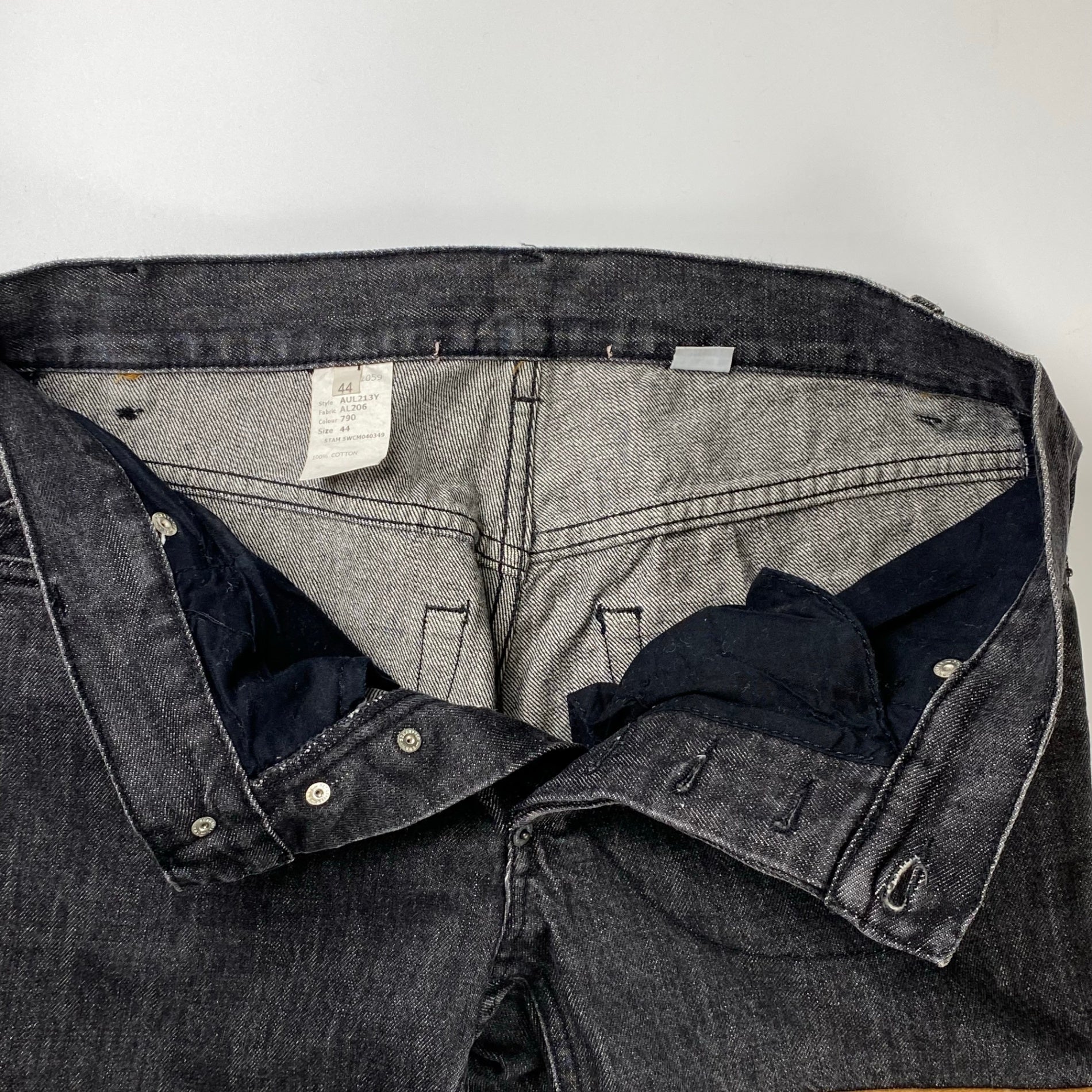 ARCHIVE John Galliano ジョン ガリアーノ / 馬蹄ペイント デニムパンツ スウェードロゴ SIZE:44（W80cm）