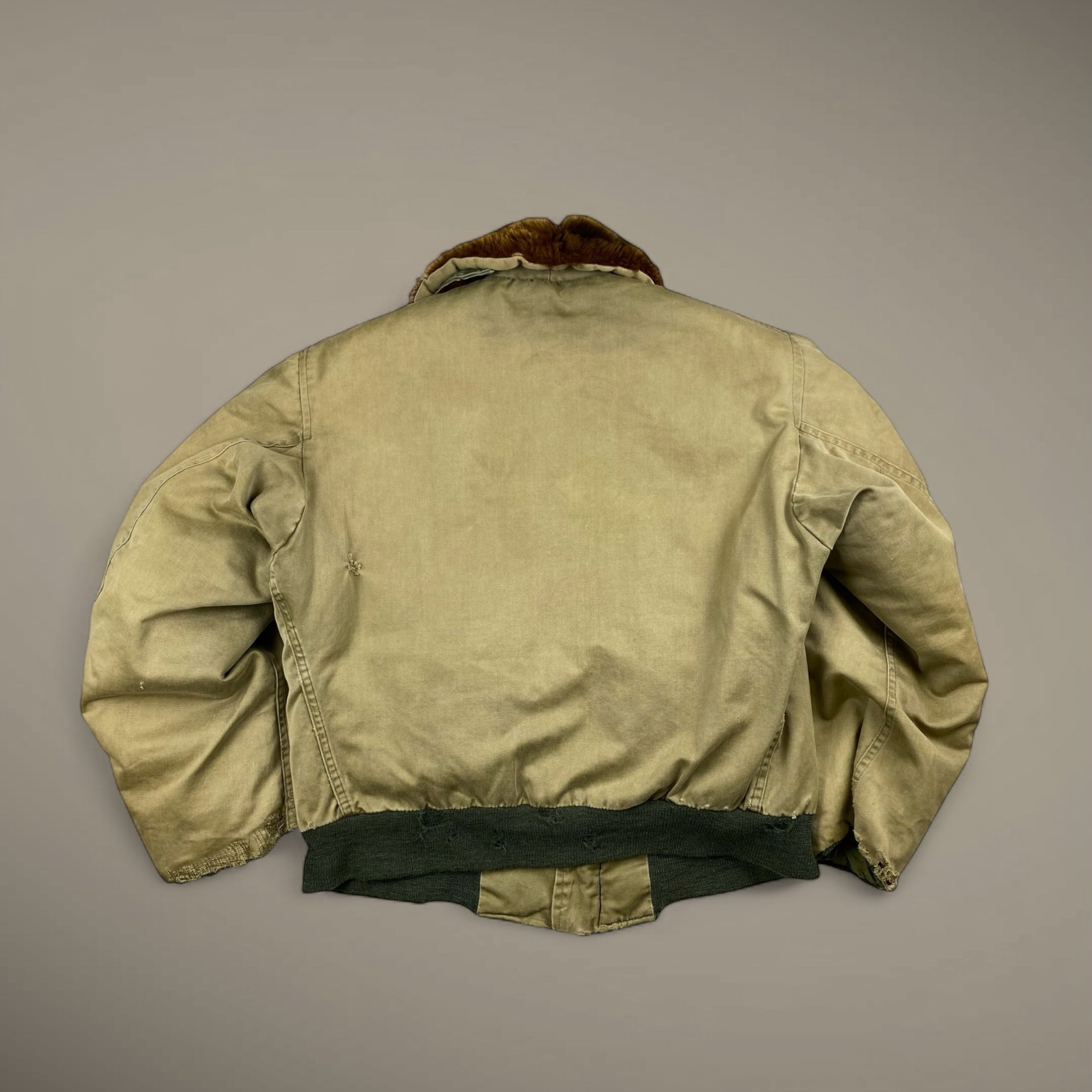 最初期 40s US ARMY USAAF / B-15初期型 フライトジャケット 官給品 SIZE：S程度