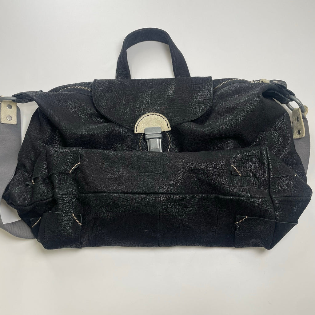 m'appazza イタリアデザイナーズ / シュリンクレザー ショルダーバッグ MADE IN ITALY 参考定価：100,000程度