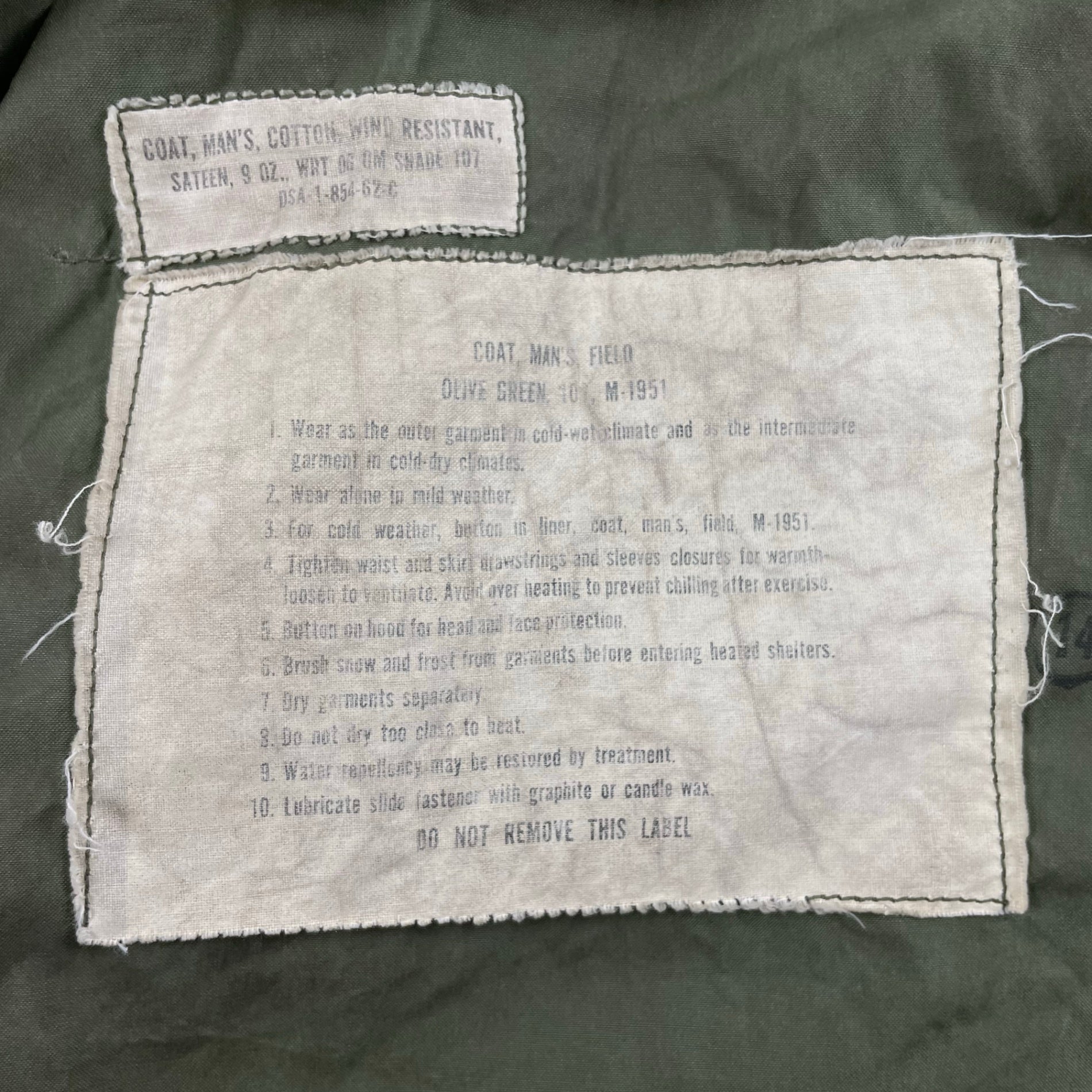 VINTAGE / 62年製 M-1951フィールドジャケット 米軍実物 SIZE:Regular-Small