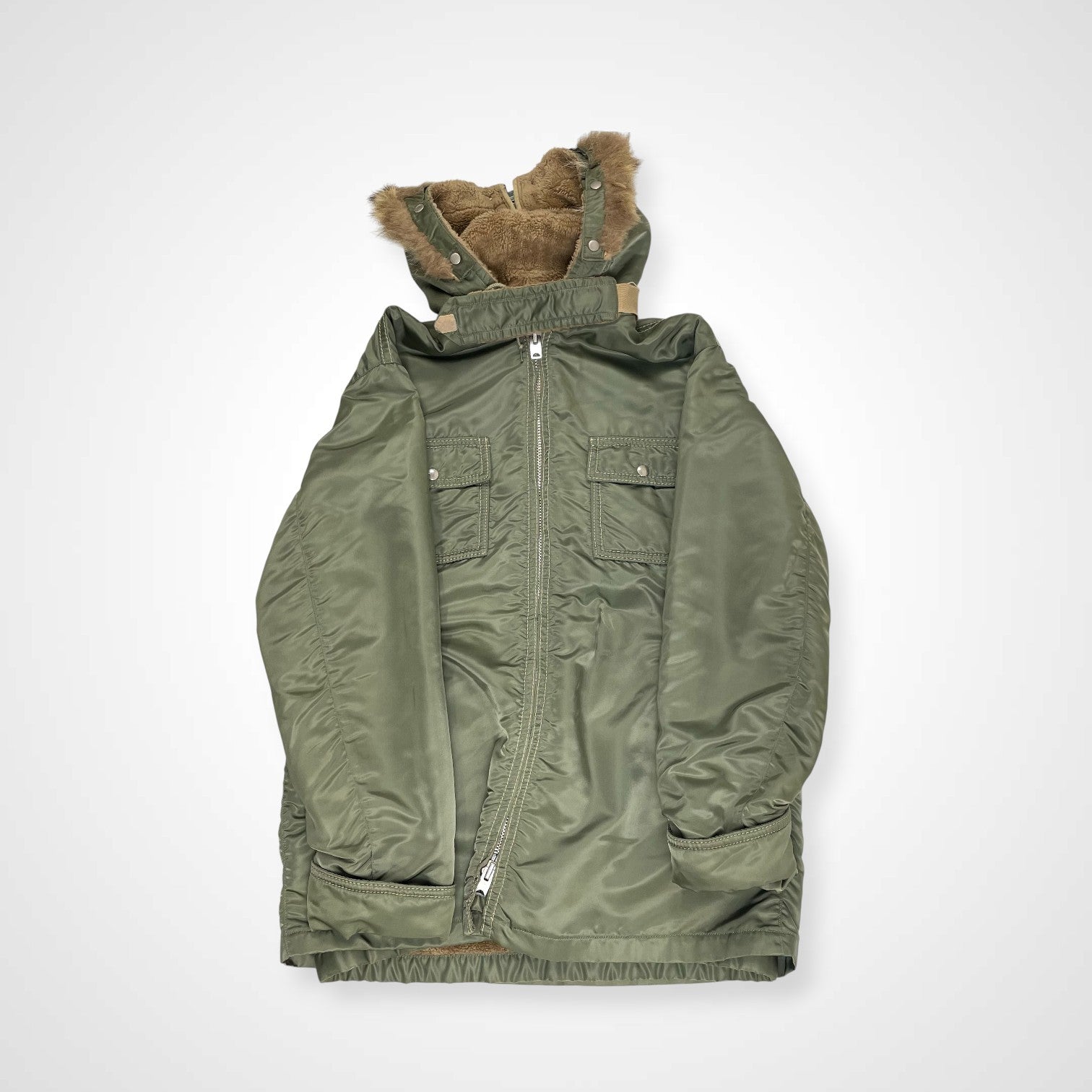 MIGHTY-MAC マイティマック / 7-80s ボアフーデッドジャケット MADE IN USA SIZE:L-XL