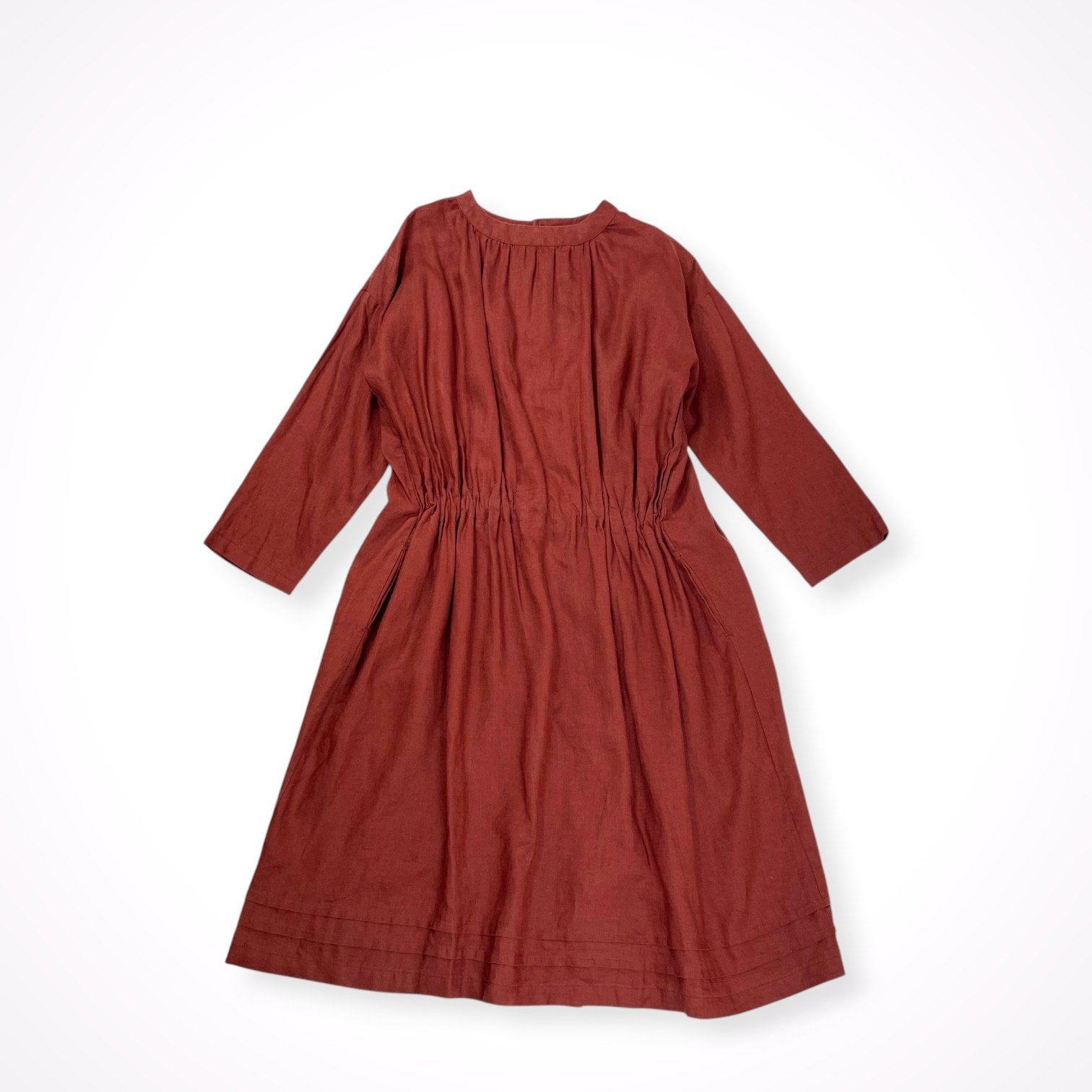 08 Mab ゼロハチマブ / 前開きリネンシャツワンピース 参考定価：16,000程度 SIZE:FREE