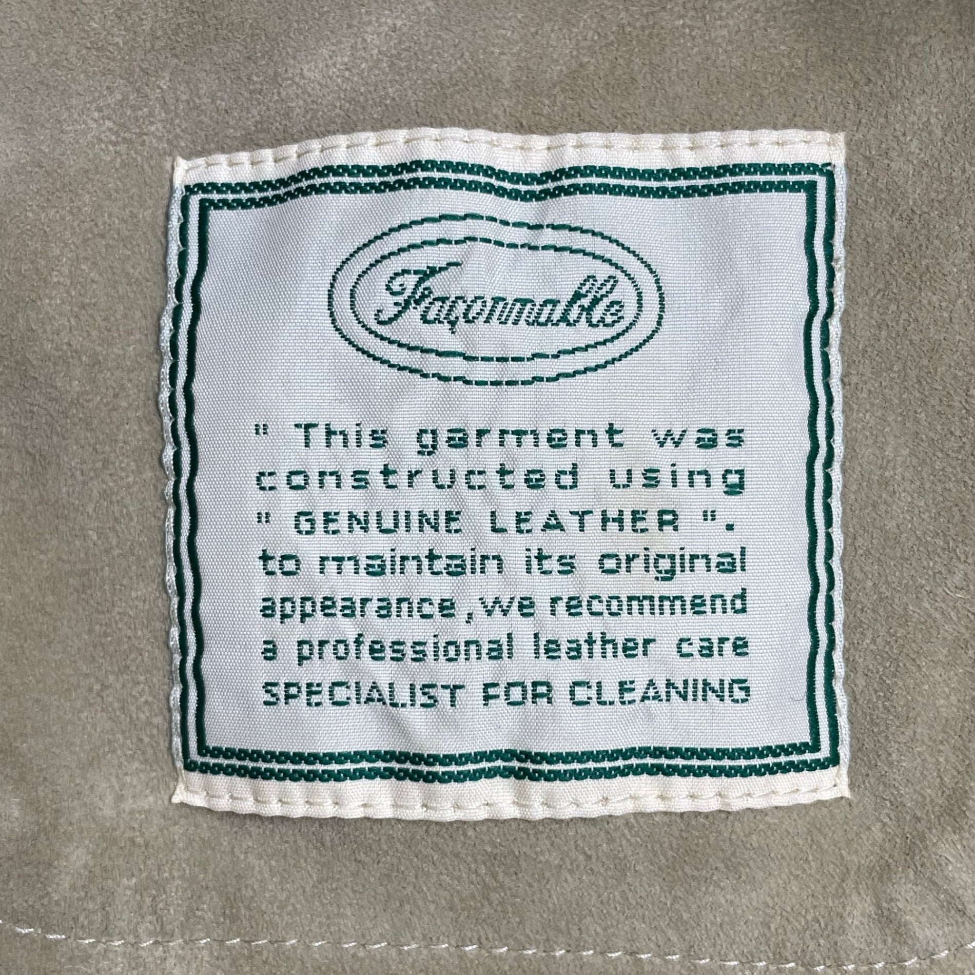 VINTAGE ヴィンテージ FACONNABLE / 古着 ゴートレザーシャツ ボタンダウン SIZE:L