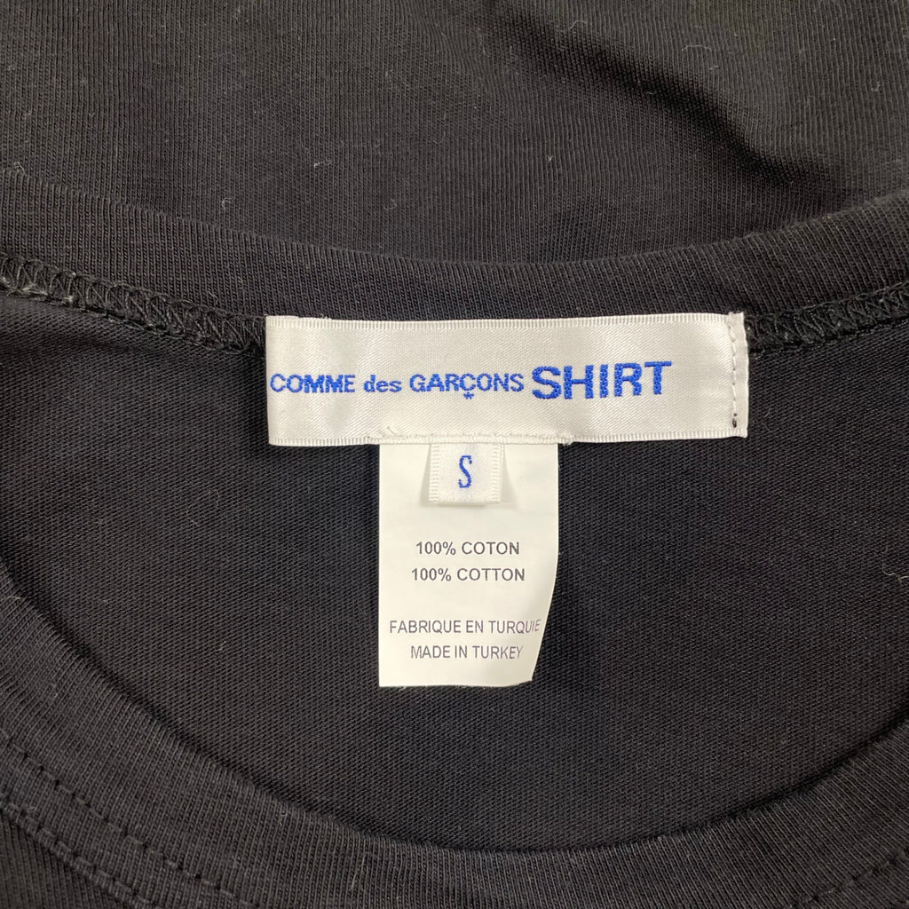 COMME des GARCONS SHIRT コムデギャルソンシャツ / メニーポケットTEE ブラック 参考定価：20,000程度 SIZE：S
