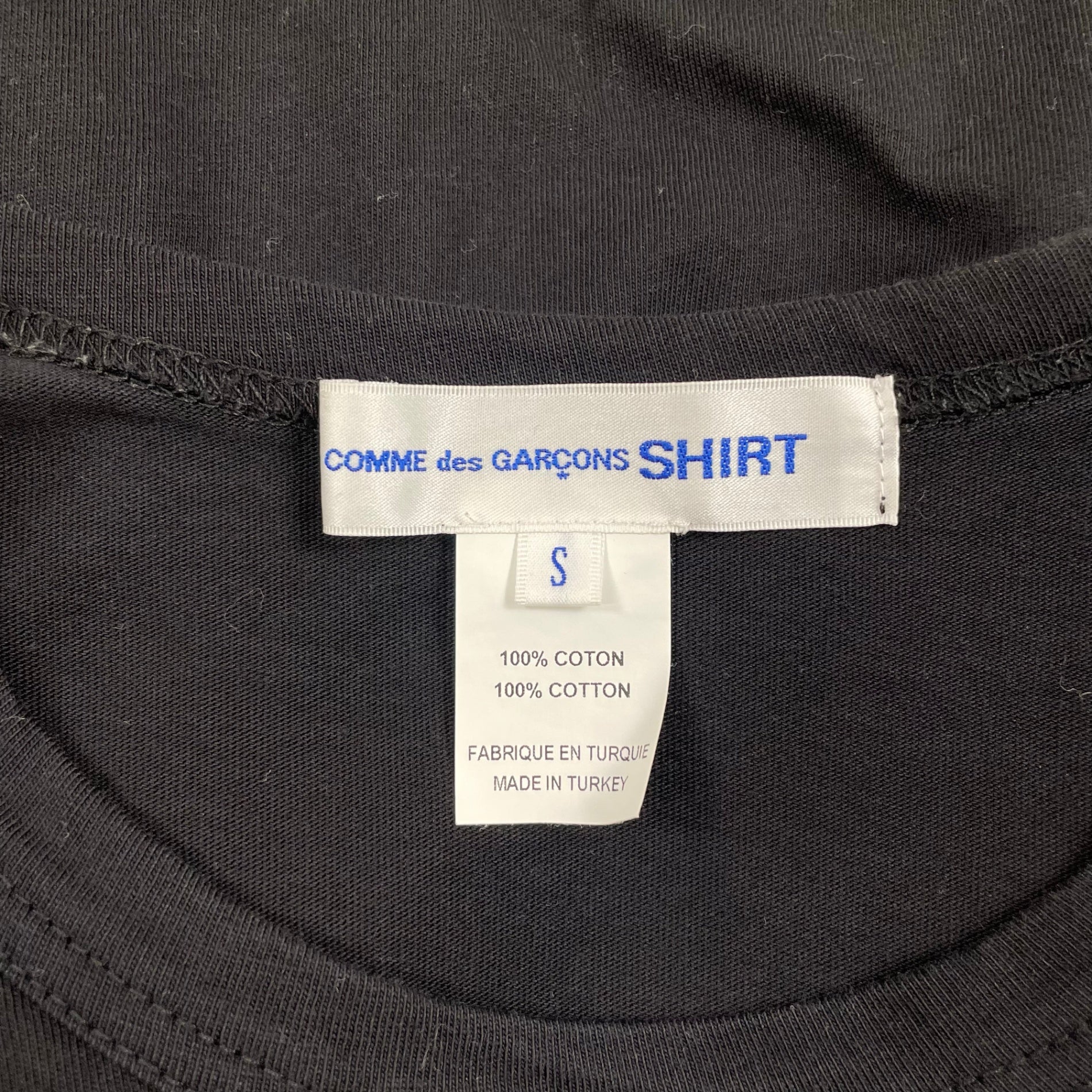 COMME des GARCONS SHIRT コムデギャルソンシャツ / メニーポケットTEE ブラック 参考定価：20,000程度 SIZE：S