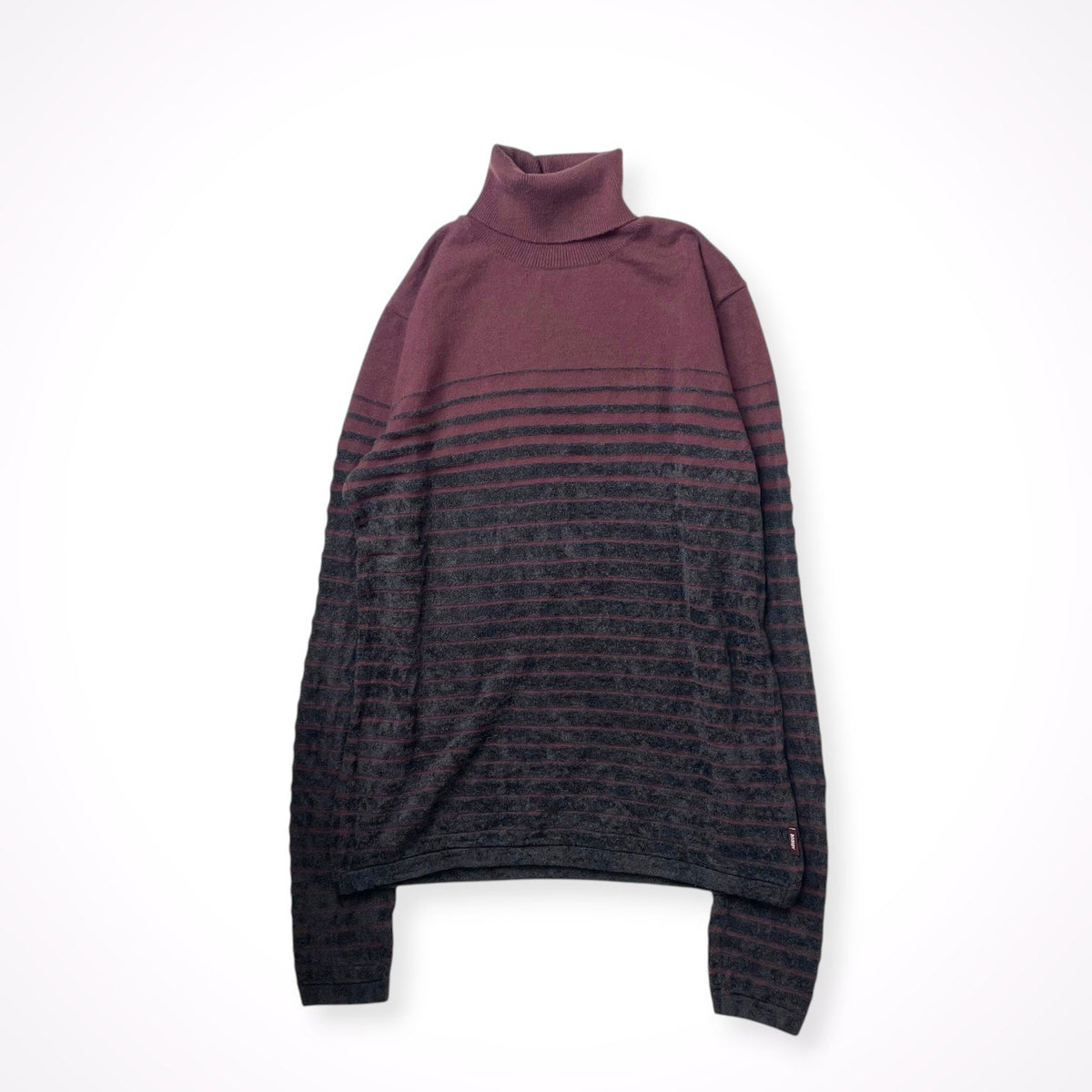 ARMANI COLLEZIONI / ベロアボーダーニット SIZE:44