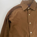 Yohji Yamamoto A.A.R ヨウジヤマモト アール / 90-00s 偏光 ボックスシルエットシャツ ブラウン 参考定価：16,000程度 SIZE：M