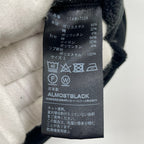 ALMOST BLACK / サイドバイカラーライン 切替スウェットシャツ 参考定価：37,000程度 SIZE:2