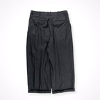 nonnotte / Shadow Herringbone Flannel Draping 5-Tuck Wide Trousers 参考定価：53,000+tax SIZE:4