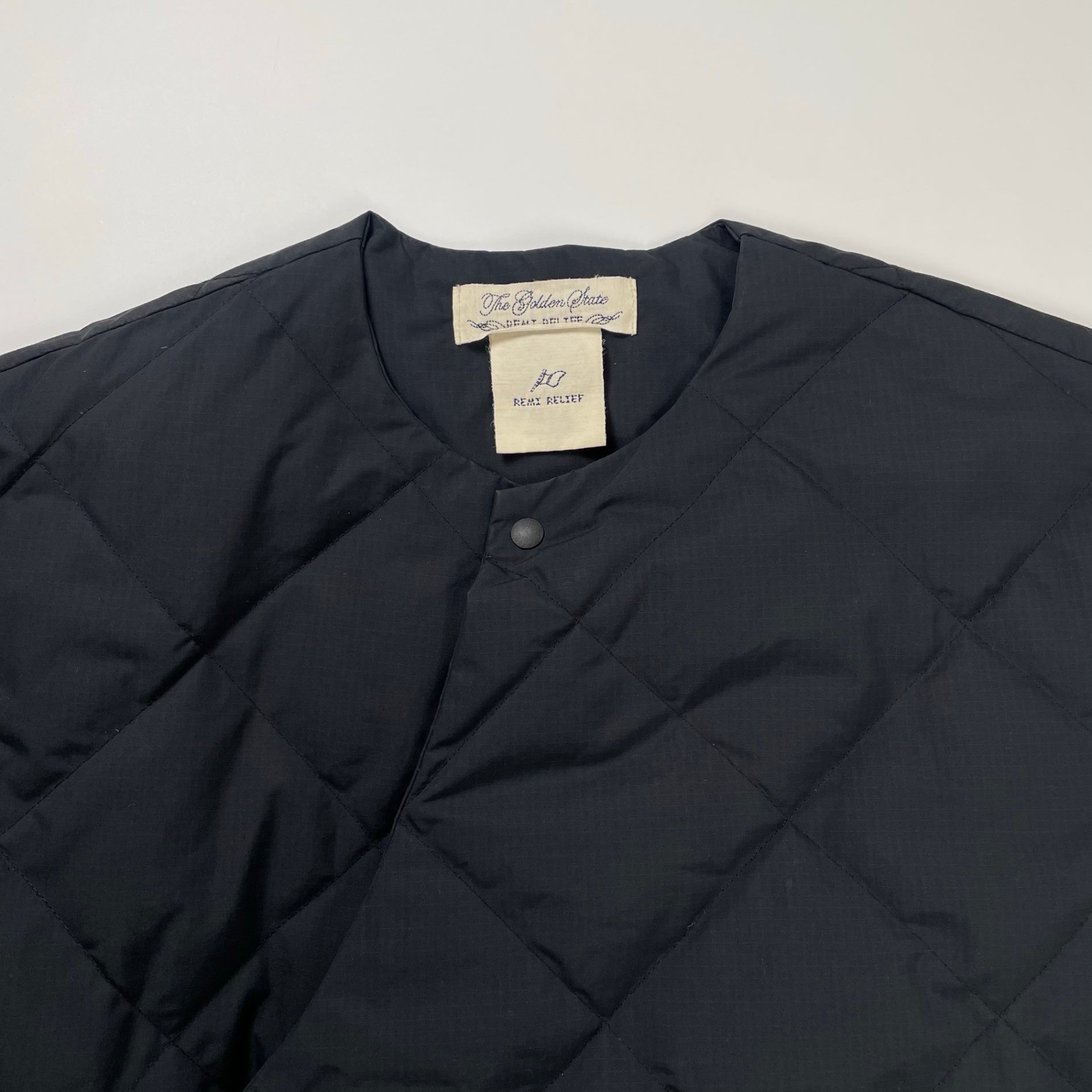 REMI RELIEF レミ レリーフ / ハーフスリーブダウン WRAP DOWN ネイビー 参考定価27,000+tax SIZE:S